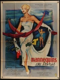 4j863 MANNEQUINS OF PARIS French 1p 1957 Andre Hunebelle's Mannequins de Paris, Bertrand art!