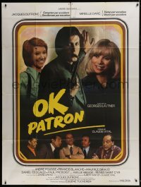 4j897 OK PATRON French 1p 1974 Jacques Dutronc, Mireille Darc, Andre Pousse, Francis Blanche