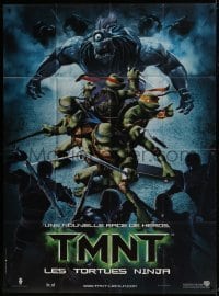 4j973 TMNT French 1p 2007 Teenage Mutant Ninja Turtles, cool image with cyclops monster!