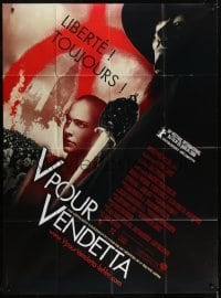 4j982 V FOR VENDETTA French 1p 2005 Wachowski Bros, bald Natalie Portman, masked Hugo Weaving!