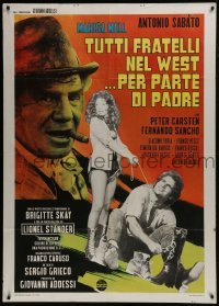 4j415 ALL THE BROTHERS OF THE WEST SUPPORT THEIR FATHER Italian 1p 1972 Sabato, spaghetti western!