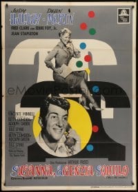 4j420 BELLS ARE RINGING Italian 1p 1960 different image of Judy Holliday, Dean Martin & phones!