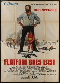 4j390 FLATFOOT IN HONG KONG export Italian 2p 1975 Bud Spencer & little boy, Flatfoot Goes East!