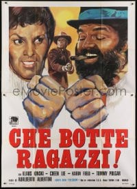 4j405 RETURN OF SHANGHAI JOE Italian 2p 1974 Klaus Kinski, Cheen Lie, wacky spaghetti western art!