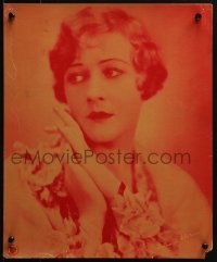 4j070 ANNA Q. NILSSON jumbo LC 1920s head & shoulders portrait with facsimile signature!