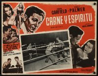 4j536 BODY & SOUL Mexican LC R1960s John Garfield boxing in ring & with Hazel Brooks in border!