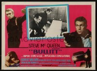 4j540 BULLITT Mexican LC 1969 c/u of detective Steve McQueen & Don Gordon breaking into trunks!