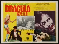 4j552 DRACULA A.D. 1972 Mexican LC 1973 Hammer, great image of vampire Christopher Lee!