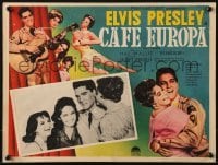 4j562 G.I. BLUES Mexican LC 1961 c/u of soldier Elvis Presley with Juliet Prowse & sexy girls!
