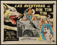 4j591 LAW OF THE WILD Mexican LC R1970s German Shepherd Rin Tin Tin in inset AND Macias border art!
