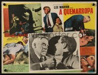 4j610 POINT BLANK Mexican LC R1970s close up of Lee Marvin fighting, John Boorman film noir!