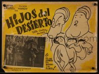 4j626 SONS OF THE DESERT Mexican LC R1950s great border art of Stan Laurel & Oliver Hardy!