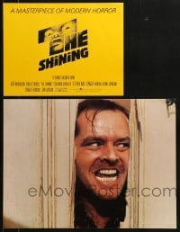 4j112 SHINING 8 color 15x20 stills + 11x14 TC 1980 Stephen King, Stanley Kubrick, Jack Nicholson!