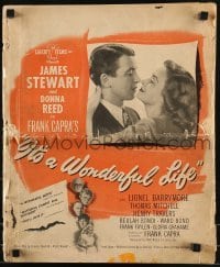 4j158 IT'S A WONDERFUL LIFE pressbook 1946 James Stewart, Donna Reed, Frank Capra classic, rare!