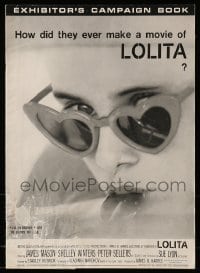 4j160 LOLITA pressbook 1962 Stanley Kubrick, sexy Sue Lyon with heart sunglasses & lollipop!