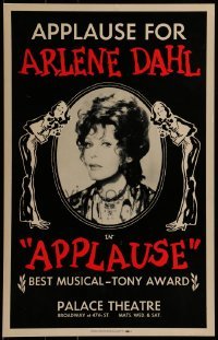 4j180 APPLAUSE stage play WC 1972 Best Musical Tony winner starring Arlene Dahl!