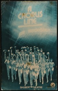 4j189 CHORUS LINE stage play WC 1979 cool cast portrait from Shubert Theatre performance!