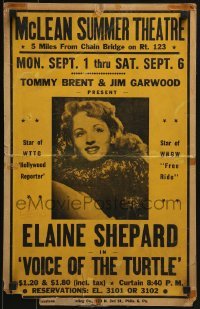 4j197 ELAINE SHEPARD stage play WC 1940s performing in John Van Druten's Voice of the Turtle!