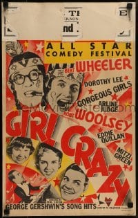 4j273 GIRL CRAZY WC 1932 Wheeler & Woolsey, Dorothy Lee, Arline Judge, all-star comedy festival!