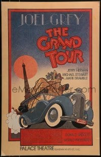 4j203 GRAND TOUR stage play WC 1978 great Byrd art of car driving by the Eiffel Tower!