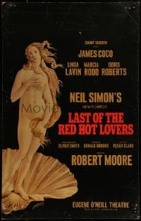 4j207 LAST OF THE RED HOT LOVERS stage play WC 1969 Neil Simon's new comedy, Sandro Boticelli art!