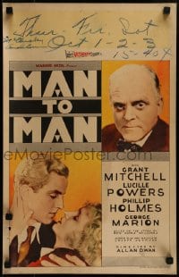 4j310 MAN TO MAN WC 1930 Grant Mitchell goes to jail for avenging his brother's death!