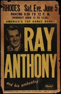 4j091 RAY ANTHONY concert WC 1954 performing live with his orchestra, America's Top Dance Band!