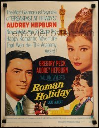 4j332 ROMAN HOLIDAY WC R1962 beautiful Audrey Hepburn & Gregory Peck, Vespa, William Wyler!