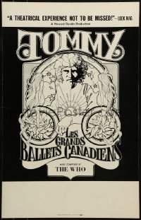 4j236 TOMMY stage play WC 1971 Les Grand Ballets Canadiens with music by The Who, cool art!