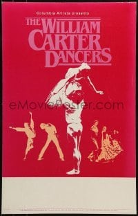 4j243 WILLIAM CARTER stage play WC 1980s the leading dancer/choreographer on Broadway!