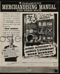 4j166 REAR WINDOW pressbook R1962 Alfred Hitchcock classic, voyeur Jimmy Stewart, sexy Grace Kelly!