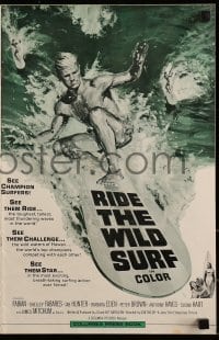 4j168 RIDE THE WILD SURF pressbook 1964 ultimate posters for surfers to display on their wall!
