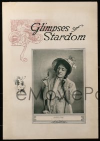 4j201 GLIMPSES OF STARDOM group of 2 15x22 stage play posters 1916 Frances Starr & Estelle Winwood!