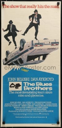 4k699 BLUES BROTHERS Aust daybill 1980 John Belushi & Aykroyd, the show that really hits the road!