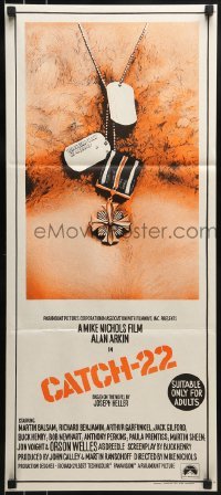 4k718 CATCH 22 Aust daybill 1970 directed by Mike Nichols, based on the novel by Joseph Heller!