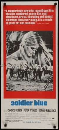 4k934 SOLDIER BLUE Aust daybill 1970 Candice Bergen, Strauss, Donald Pleasence in most savage film!