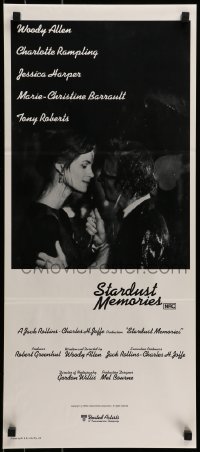 4k946 STARDUST MEMORIES Aust daybill 1980 directed by Woody Allen, romantic close-up with Rampling
