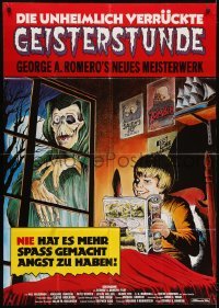 4k201 CREEPSHOW German 33x47 1983 Romero & Stephen King's tribute to E.C. Comics, Kamen-like art!