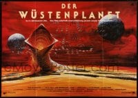 4k203 DUNE German 33x47 1984 David Lynch sci-fi epic, horizontal style, artwork by John Berkey!