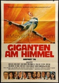 4k228 AIRPORT 1975 German 1974 Charlton Heston, Karen Black, G. Akimoto aviation disaster art!