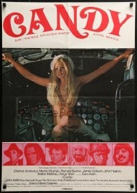4k244 CANDY German 1969 different image of very sexy Ewa Aulin near naked in airplane cockpit!
