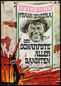 4k257 DIRTY DINGUS MAGEE German 1970 completely different art of Sinatra by Hans Braun!
