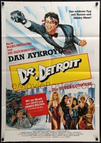 4k259 DOCTOR DETROIT German 1984 Dan Aykroyd makes the world safe for insanity, plus Fran Drescher!
