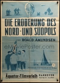 4k340 ROALD AMUNDSEN German 1954 cool Norweigan documentary, different art by E. Grun!