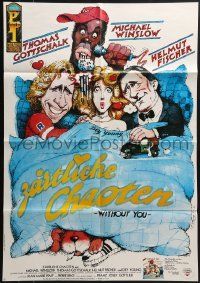 4k372 WITHOUT YOU video German 1987 Franz Josef Gottlieb's Zartliche Chaoten, wacky art by Stolte!