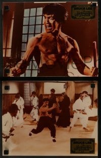 4k610 CHINESE CONNECTION 4 French LCs R1979 Lo Wei's Jing Wu Men, great images of Bruce Lee!