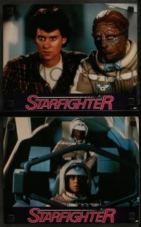 4k447 LAST STARFIGHTER 12 French LCs 1985 Catherine Mary Stewart & Lance Guest as video game pilot!