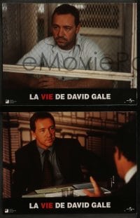 4k448 LIFE OF DAVID GALE 12 French LCs 2003 Kevin Spacey, Kate Winslet, Laura Linney, Alan Parker!