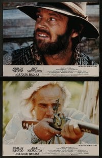 4k524 MISSOURI BREAKS 8 style A French LCs 1976 images of Marlon Brando & Jack Nicholson, Penn!