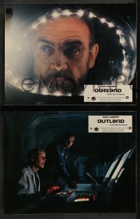4k454 OUTLAND 12 French LCs 1981 Sean Connery is the only law on Jupiter's moon!
